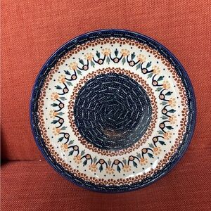Polish pottery Boleslawiec Dinner Plate with Intricate Design